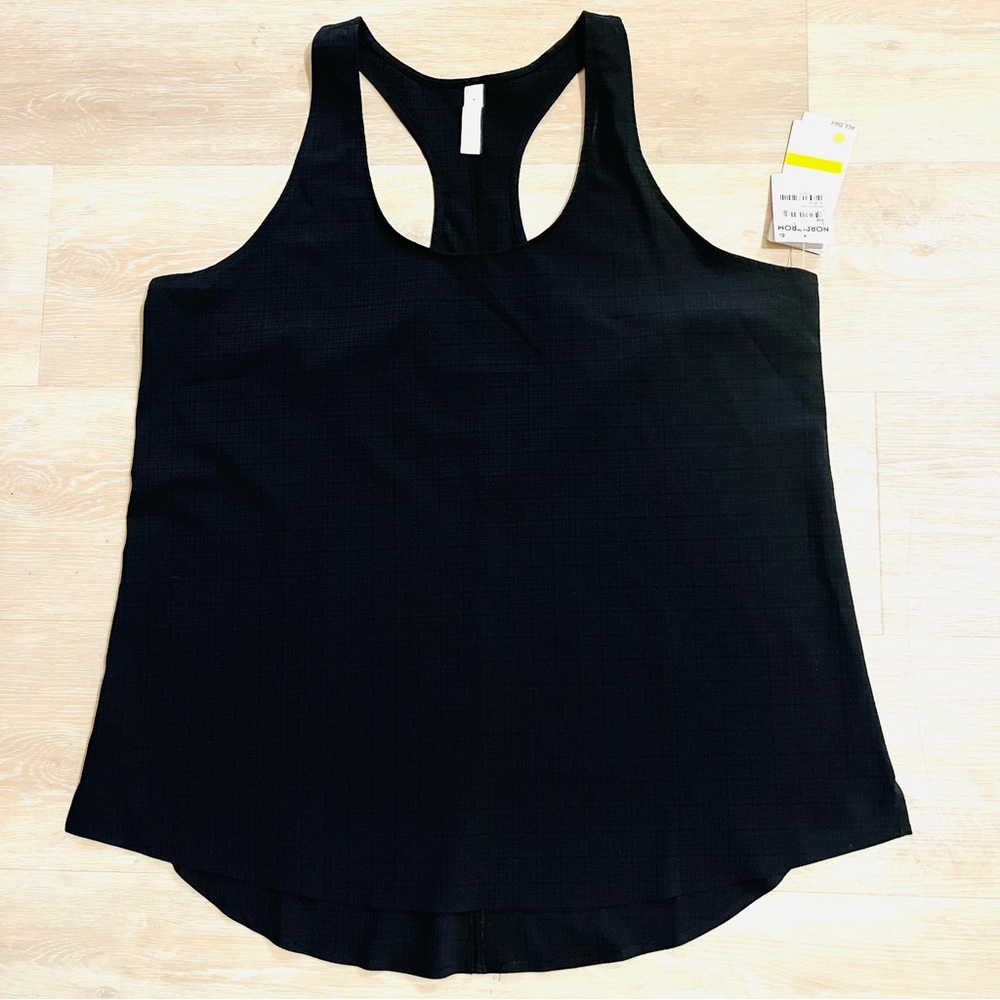 NWT Zella racerback black tank top. Women’s size Large. NEW